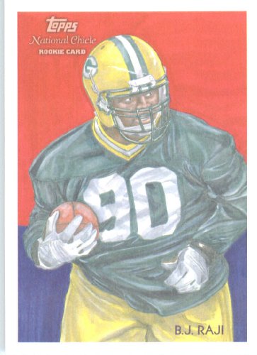 2009 Topps National Chicle #C18 B.J. Raji Green Bay Packers Football Card Mint Condition- Shipped In Protective ScrewDown Display Case!
