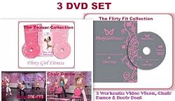 FlirtyGirlFitness3DVDSet+MealPlan.Includes4Workouts:CHAIRDANCE,BOOTYBEAT,VIDEOVIXEN,SEXYSTRETCH.BeFlirty,FitandFabulous