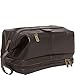 Amerileather Leather Toiletry Bag - Dark Brown (#26-4)