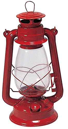 Stansport Hurricane High Oil Lantern (Red 12-Inch) New