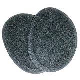 Fleece Ear Mitts® Bandless Ear Muffs 100g ThinsulateTM Insulation & DuPontTM Teflon® (Various Colors / 2 Sizes) (Small, Heather Grey)