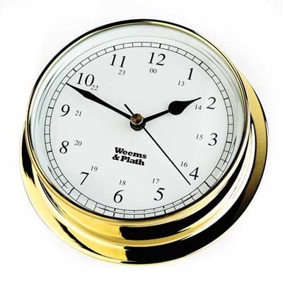 Weems & Plath Endurance Collection 125 Quartz Clock (Brass)