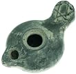 Ancient Jewish Oil Lamp W Magen David