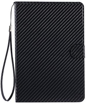 Black Hand-Held Super Slim Auto-Sleep Cover PU Leather Case for iPad Mini , Red