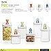 Flip-tite canister collection. 8 pcs/set
