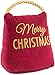 Pavilion Gift Company Merry Christmas-Red Velvet 6 Inch Tall-2 Pounds Door Stopper