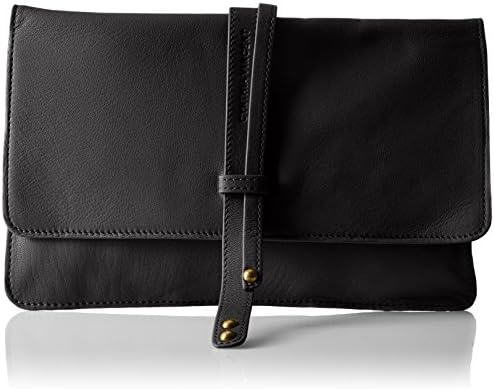 Cynthia Vincent Daryl3 Foldover Clutch, Black, One Size
