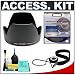Canon EW-83J Lens Hood + 77mm UV Haze Glass Filter + CapKeeper 2 Lens Cap Strap + Deluxe 6-Piece Lens Cleaning Kit for Canon EF-S 17-55mm f/2.8 IS USM Lens