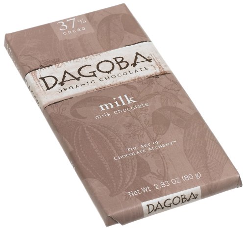 Dagoba Milk Organic Chocolate Bar, 2.83-Ounce (Pack of 12) by Dagoba