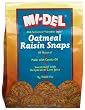 Mi-Del Old-Fashion Swedish Style Oatmeal Raisin Snaps, 10-Ounce Bags (Pack of 12)