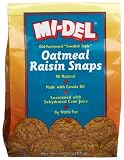 Mi-Del Old-Fashion "Swedish Style" Oatmeal Raisin Snaps, 10-Ounce Bag (Pack of 12)
