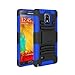 Samsung Galaxy Note 4 Case - Exact Samsung Galaxy Note 4 Case [SideARM Series] - Rugged Holster Case with Kickstand for Samsung Galaxy Note 4 (SM-N910S / SM-N910C) Blue/Black