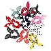 10pcs Colourful Rabbit Ear Hair Tie Bands Ponytail Holder Holders (Random Colors)