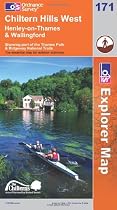 Chiltern Hills West, Henley-on-Thames and Wallingford (OS Explorer Map): Showing part of the Thames Path & Ridgeway National Trails