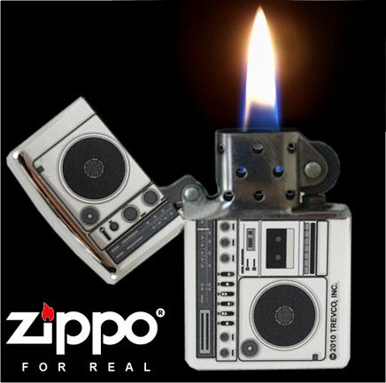 Vintage Boom Box Zippo Lighter #134