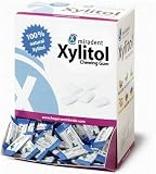 Miradent 100% Xylitol Dental Health Chewing Gum (Fresh Fruit Flavor/ 200 Packs of 2 Pieces in Dispenser Box Great for Homes and Businesses!)