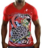 ED HARDY Christian Audigier Dragon V-Neck Mens T-Shirt