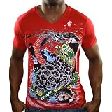 ED HARDY Christian Audigier Dragon V-Neck Mens T-Shirt