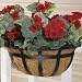 Panacea 88554 Flat Iron Series Wall Planter, Black, 16-Inch