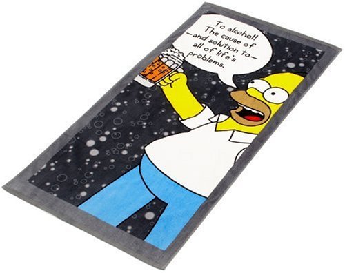 United Labels 0199006 - The Simpsons Strandtuch To Alcohol 75 x 150 cm