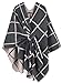 Women Poncho Shawl Cardigan Open Front Elegant Cape Wrap