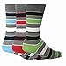 Mens Stripe Pattern Casual Wear Honeycomb Top Socks (Pack of 3) -6 Options