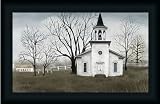 Amazing Grace by Billy Jacobs Primitive Folk Art Country Church 23x15 in Framed Art Print Picture