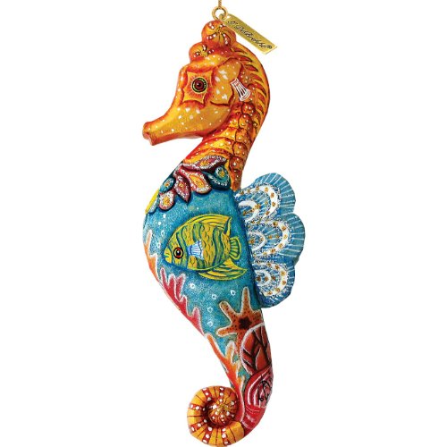 G. Debrekht Seahorse Ornament, Includes Hanger, 4-1/4-Inch Tall G. Debrekht Seahorse Ornament, Includes Hanger, 4-1/4-Inch Tall