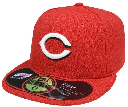 MLB Cincinnati Reds Authentic On Field Game 59FIFTY Cap  (Red, 7 3/8)