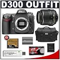 Nikon D300 Digital SLR Camera with Nikon 18-55mm AF-S DX Lens + 4GB Card + EN-EL3e Battery + Case + Cameta Bonus Accessory Kit