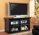Black Entertainment Console Table Plasma LCD TV Stand