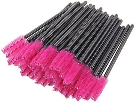 Disposable Eyelash Eye Lash Makeup Brush Mascara Wands Applicator Makeup Kits (300PCS Pink)