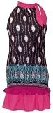 Cotton Paisley Top Black Fuchsia Teal