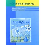 pre algebra worked out solution key
