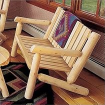 Cedar Log 4' Bench Seat