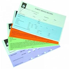 Agenda Sunbed Record Cards 100 Pack