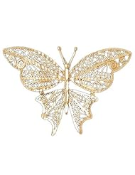 Dazzlers Solid 14k Gold Filigree Butterfly Charm Pendant Available in three colors from jewelsberry (weights: 6.5 grams only)
