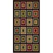 Home Bold Squares Rug - Dark Brown (60x90")