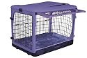 Pet Gear Small The Other Door Steel Crate with Plush Pad, Lavender