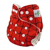 Silky Spiderman One Size Fits Most Pocket Diaper with Two Inserts