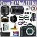 Canon EOS 5D Mark III 22.3 MP Full Frame CMOS Digital SLR Camera with Tamron AF 28-80mm f/3.5-5.6 Aspherical Lens & Tamron AF 75-300mm f/4.0-5.6 Zoom Lens + Super Saver Kit