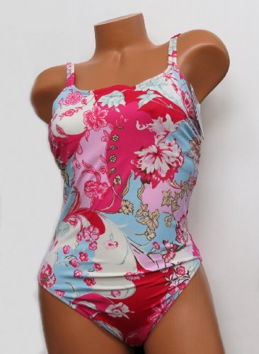 new season - designer/brand: FANTASIE color: RUBY PATTERN PINK/BLUE/RED type: ONE PIECE SWIMWEAR/SWIMSUIT/BATHING SUIT/SWIM WEAR - womens/ladies