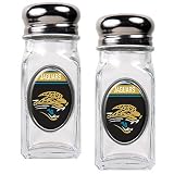 NFL Jacksonville Jaguars Salt and Pepper Shaker Set with Crystal Coat