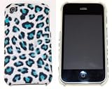 KingCase iPhone 3G & 3GS - Hard Case - Leopard Print (Teal) - 8GB, 16GB, 32GB