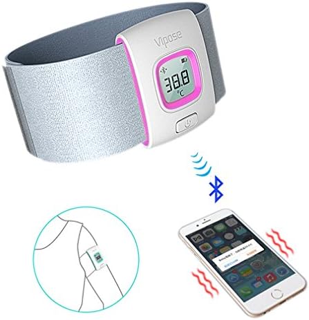 For Babies , Vipose i-fever Novelty Bluetooth Smart Thermometer Intelligent Monitor for Babies (Color / Rose)