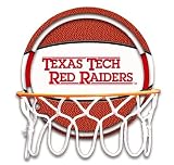 University of Texas Tech Red Raiders Neon Pebble Leather Basketball Hoop