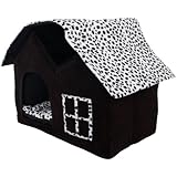 SKL Luxury High-end Double Pet House/black Dog Room Cat Bed 55 X 40 X 42 Cm