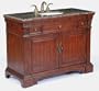 Hand Crafted Two Doors, Two Drawers Single Sink Bathroom Vanity