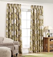 Rose Jacquard Pencil Pleat Curtains