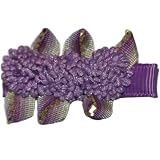 Posies Accessories Purple Grape Pom Poms Hair Clippie